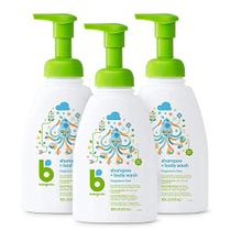 Shampoo e Sabonete Líquido para Bebês, Sem Fragrância, 3 Unidades de 473ml