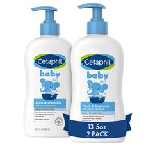 Shampoo e sabonete para bebês Cetaphil, pacote de 2.400 ml, hipoalergênico