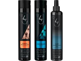 Shampoo Efeito Gloss 250ml + Cond. 250ml + Fluido Desembaraçador 270ml - Ibasa