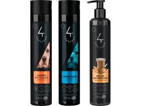 Shampoo Efeito Gloss 250ml + Cond. 250ml + Máscara Multiproteínas 230g - Ibasa