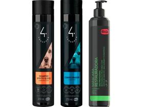Shampoo Efeito Gloss 250ml + Cond. 250ml + Máscara Restauradora 230g - Ibasa