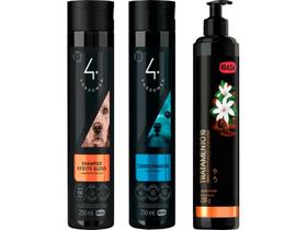 Shampoo Efeito Gloss 250ml + Cond. 250ml + Máscara Tratamento 10 230g - Ibasa Shampoo Efeito Gloss 250ml + Cond. 250ml + Máscara Tratamento 10 230g - Ibasa