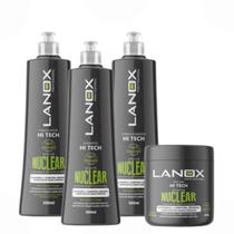 Shampoo Efeito Nuclear Lanox 500ml + Condicionador Efeito Nuclear Lanox 500ml + Finalizador Efeito Nuclear Lanox 300ml +