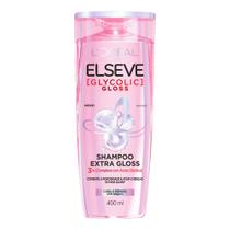 Shampoo Elseve Glycolic Gloss L'oréal Paris Extra Gloss Cabelo Poroso e sem Brilho 400ml
