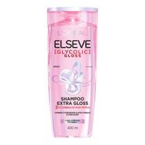 Shampoo Elseve Glycolic Gloss L'oréal Paris Extra Gloss Cabelo Poroso e sem Brilho 400ml