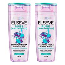 Shampoo Elseve Pure Hialurônico 200ml - kit com 2 unidades