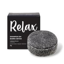 Shampoo Em Barra Detox Carvão Ativado 80G - Relax Cosméticos Naturais
