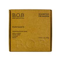 Shampoo em Barra Purificante B.O.B Bars Over Bottles 80g Shampoo em Barra Purificante B.O.B Bars Over Bottles 80g