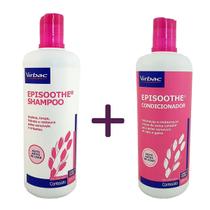 Shampoo Episoothe 500ml + Condicionador Episoothe 500ml Virbac Cães e Gatos