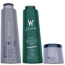 Shampoo Ervas 1L + Máscara Cabelos Cacheados 500g + Ativador de Cachos Dux 1kg