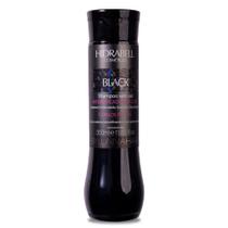 Shampoo Escurecedor Cabelos Brancos Intensificador Preto Black Efeito 100 Natural 350ml Hidrabell