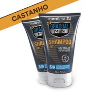 Shampoo Escurecedor Gradual Men Original - Castanho - 2 Unidades