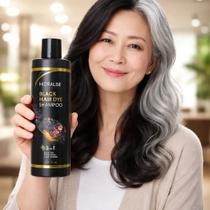 Shampoo Escurecedor Preto 3 Em 1 Black Hair Dye 500ml Shampoo Escurecedor Preto 3 Em 1 Black Hair Dye 500ml