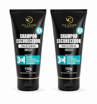 Shampoo Escurecedor Profissional 3x1 Unisex - 150g Shampoo Escurecedor Profissional 3x1 Unisex - 150g