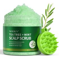 Shampoo esfoliante para couro cabeludo VOERUY Tea Tree com massageador de silicone 300mL Shampoo esfoliante para couro cabeludo VOERUY Tea Tree com massageador de silicone 300mL