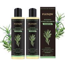 Shampoo FLEXQW de Alecrim e Queratina para Espessamento 268 ml, Kit com 2 Shampoo FLEXQW de Alecrim e Queratina para Espessamento 268 ml, Kit com 2