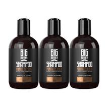 Shampoo Fortalecedor Para Barba Big Barber 250ml Caixa Com 3 Unidades