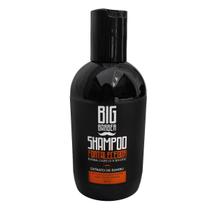 Shampoo Fortalecedor Para Barba Cabelo Bigode Big Barber 250ml Extrato de Bambu Anti Queda Alinha os Fios Ação Condicionante