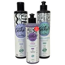 Shampoo + Gelatina Ativadora 240g + Creme Para Pentear Crespos Vibrantes Vegano Amo Cachos Griffus