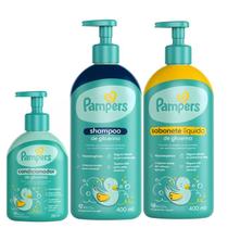 Shampoo Glicerina, Condicionador, Sabonete Glicerina Pampers