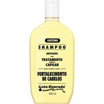 Shampoo Gota Dourada Fortalecimento de Cabelos Anticaspa 430ml