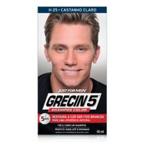 Shampoo Grecin 5 Tonalizante Homem Castanho Claro 60ml Men