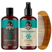 Shampoo Grooming Cabelo Calico Jack Pente Curvo Don Alcides