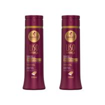 Shampoo Haskell 300Ml Liso Com Força - Kit Com 2Un