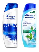 Shampoo Head & Shoulders 3 em 1 + Limpeza Refrescante 200ml Shampoo Head & Shoulders 3 em 1 + Limpeza Refrescante 200ml