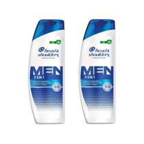 Shampoo Head & Shoulders 400ml Men 3 em 1-Kit C/2un