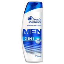 Shampoo Head & Shoulders Anticaspa 3 em 1 Masculino 200ml