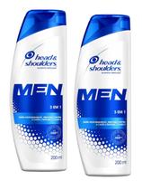 Shampoo Head & Shoulders Men Anticaspa 3 em 1 Kit 2x 200ml