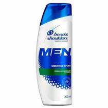 Shampoo Head & Shoulders Men Menthol Sport Cuidados Com A Raiz