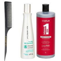 Shampoo Herbal+Condicionador Proteção Diária+Pente Lilabella