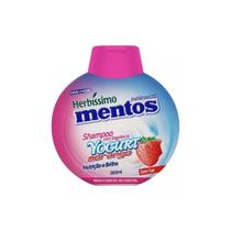 Shampoo Herbíssimo Mentos Yogurt Morango p/ Todos os Cabelos 300ml - Herbissimo