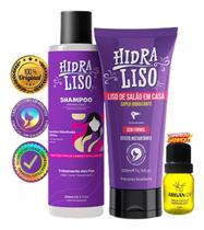 Shampoo Hidraliso Alisante Hidraliso Óleo De Argan super kit cuidado capilar cabelos macios e brilhosos