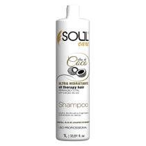 Shampoo Hidratante Profissional com Óleo de Coco D Pantenol Soul Care 1 litro Cronograma Capilar