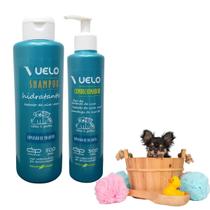 Shampoo Hidratante Vuelo Para Cachorros Gatos 500ml + Condicionador Explosão de Encantos 300ml