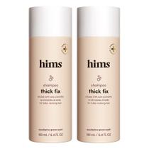 Shampoo HIMS & HERS Thick Fix para queda de cabelo, 190 ml, pacote com 2