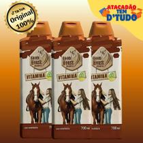 Shampoo Horse 1, 2 ou 3 Unidades Para Cavalo Vitamina A 700ml Original Força Brilho Shampoo Horse 1, 2 ou 3 Unidades Para Cavalo Vitamina A 700ml Original Força Brilho