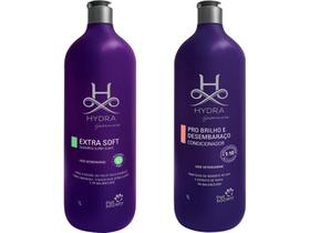 Shampoo Hydra Extra Soft 1 L + Cond. Brilho E Desembaraço 1 L - PET SOCIETY