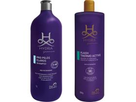 Shampoo Hydra Pelos Claros 1 L + Máscara Flash Thermo Acitve 900g - PET SOCIETY