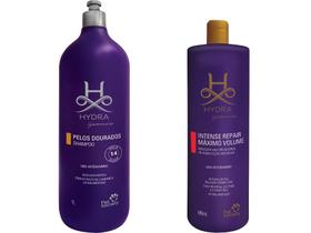 Shampoo Hydra Pelos Dourados 1 L+ Máscara Repair Máximo Volume 480ml