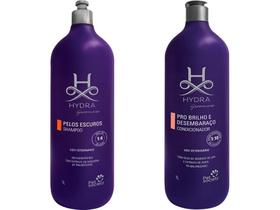 Shampoo Hydra Pelos Escuros 1 L + Cond. Brilho E Desembaraço 1 L - PET SOCIETY