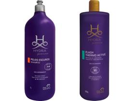 Shampoo Hydra Pelos Escuros 1 L+ Mascara Flash Thermo Acitve 900g