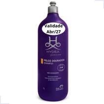 Shampoo Hydra Pro Pelos Dourados Pet Society 1L Cães e Gatos