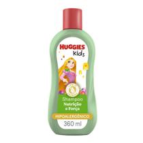 Shampoo Infantil Huggies Kids Nutrição e Força Rapunzel 360ml
