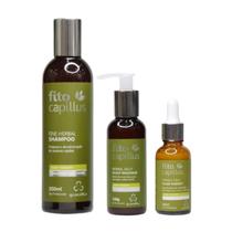 Shampoo + Jelly Scalp + Milk Fluid Fito Capillus Herbal