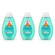 Shampoo Johnson's No More Tangles Detangling 400 ml para crianças, pacote 3