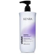 Shampoo Kenra Violet elimina tons de latão, 1 litro, seguro de cor